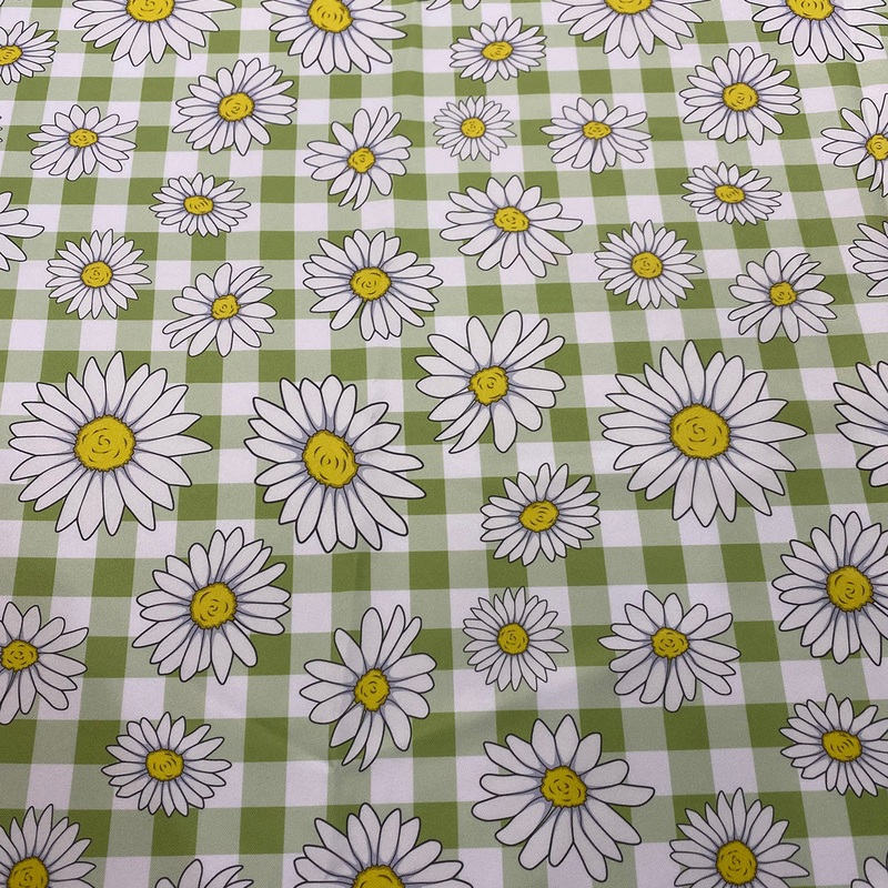 Daisy Checker (Poly Print) Wholesale Fabric