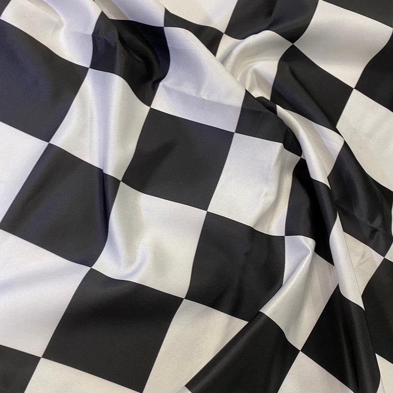 Lamour 1" & 4" Checker Wholesale Fabric in 4"x4" Checker