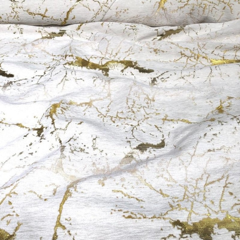 Marble Jacquard Wholesale Fabric in Gold