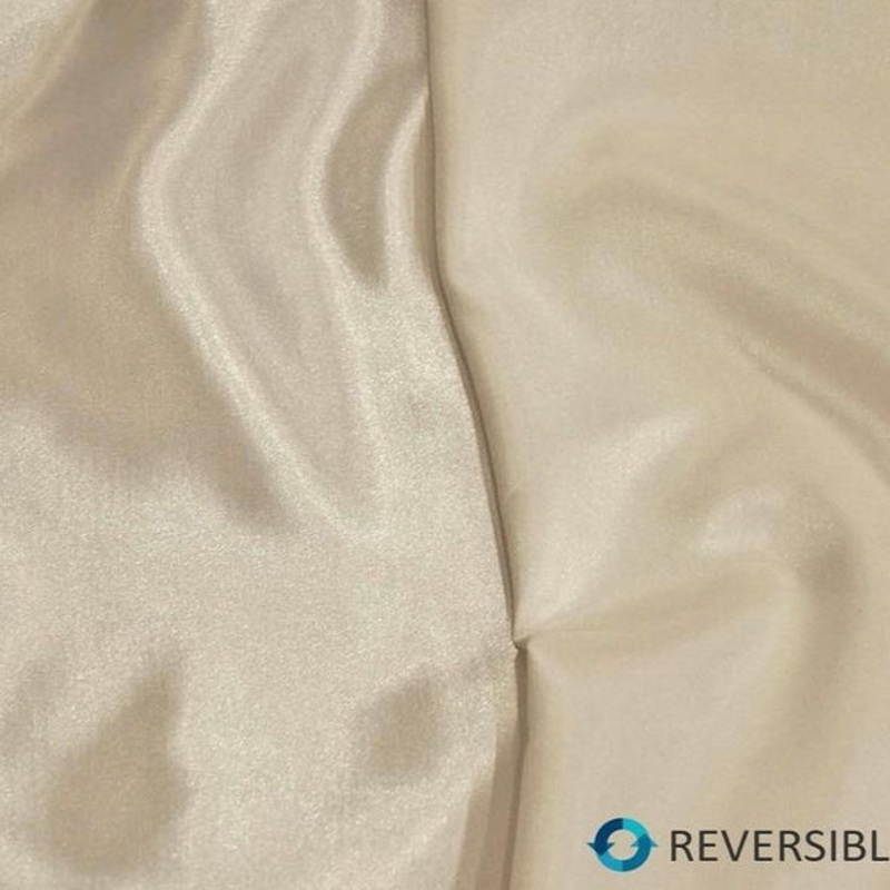Shantung Satin (Reversible) Wholesale Fabric in Ivory