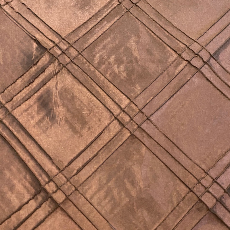 Triple Pleat Pintuck Wholesale Fabric in Brown