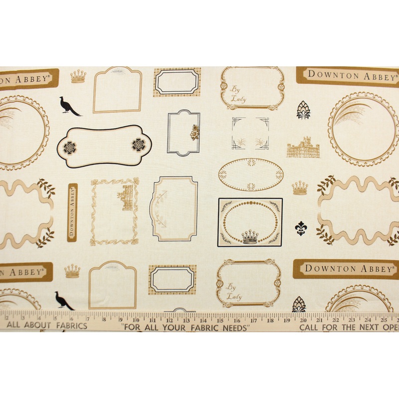 Andover Fabrics Downton Abbey in Tan 7670-Color L