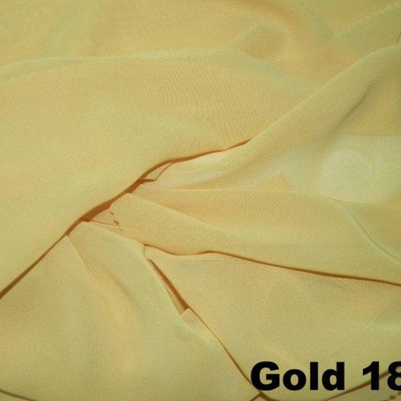 Chiffon Wholesale Fabric in Gold 1891