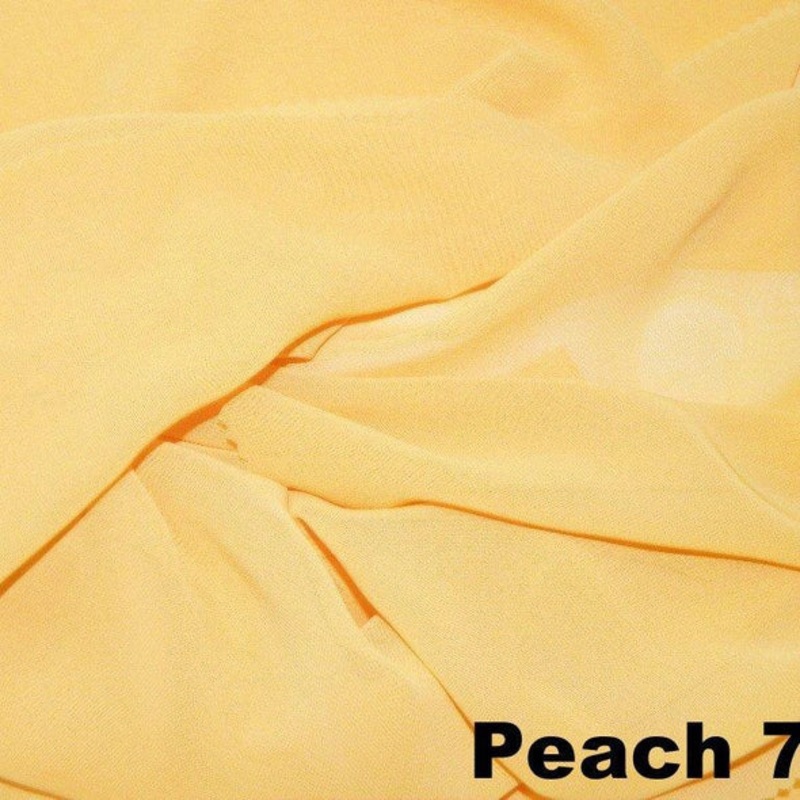 Chiffon Wholesale Fabric in Peach 732