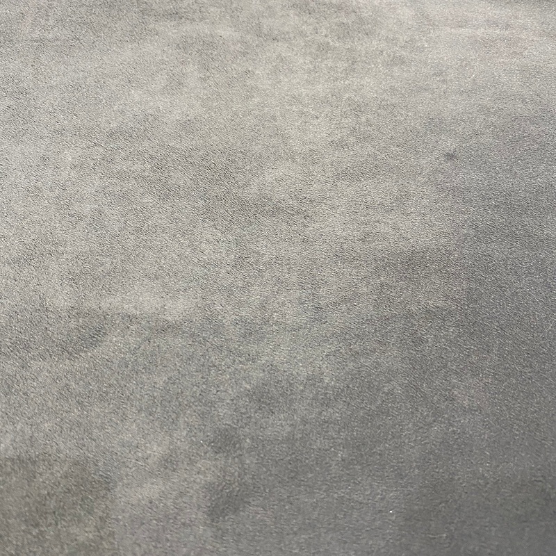 Microfiber Suede Wholesale Fabric in LT Grey
