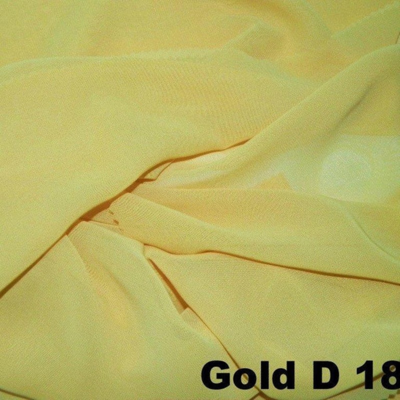 Chiffon Wholesale Fabric in Gold D 1890