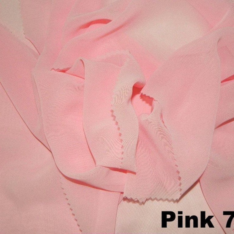 Chiffon Wholesale Fabric in Pink 725