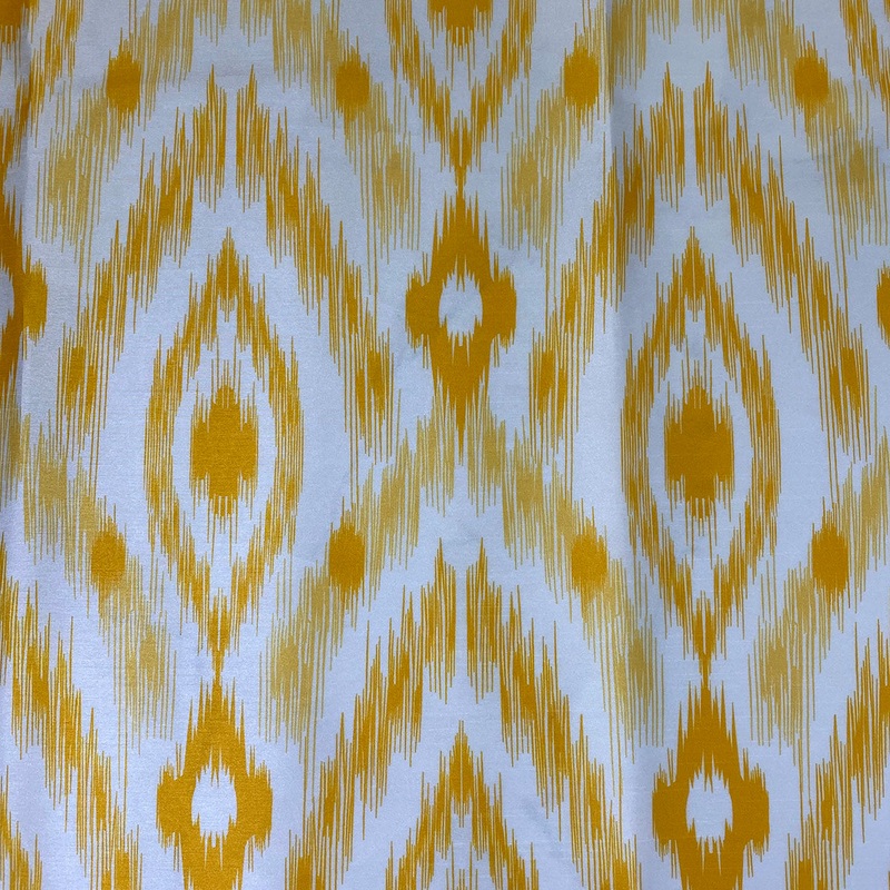 Cosmo Print (Dupioni) Wholesale Fabric in Yellow