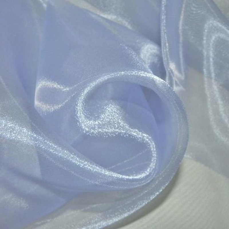 Crystal Organza Wholesale Fabric in Blue D 208