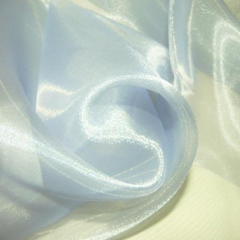 Crystal Organza Wholesale Fabric in Blue L 207
