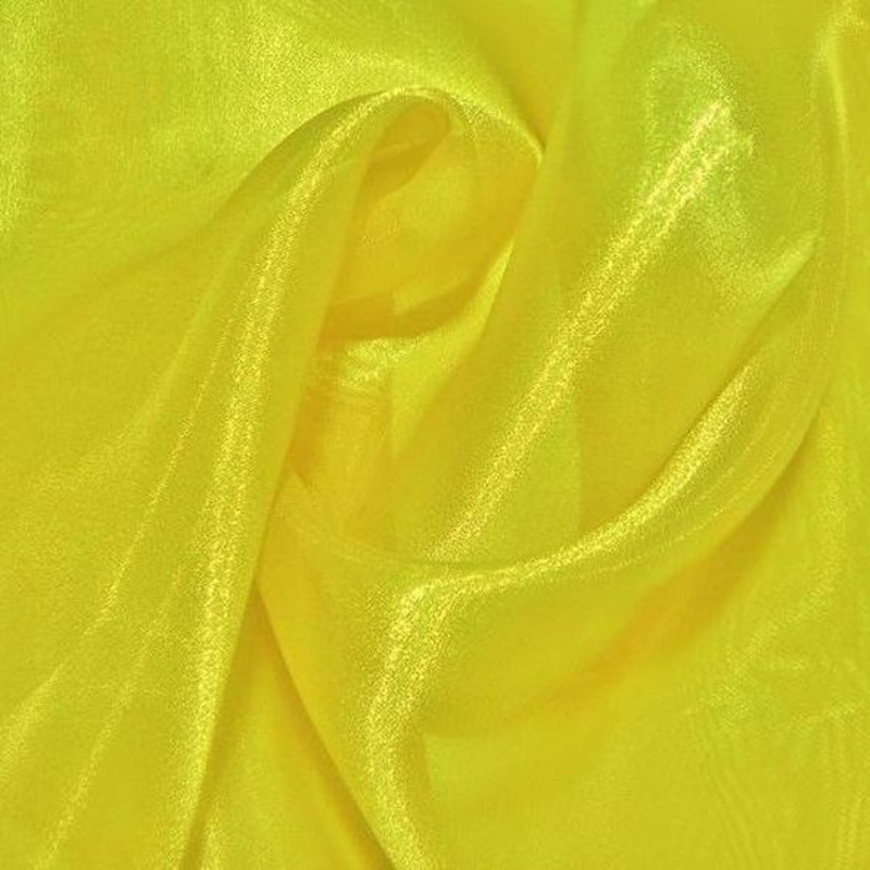 Crystal Organza Wholesale Fabric in Yellow 966