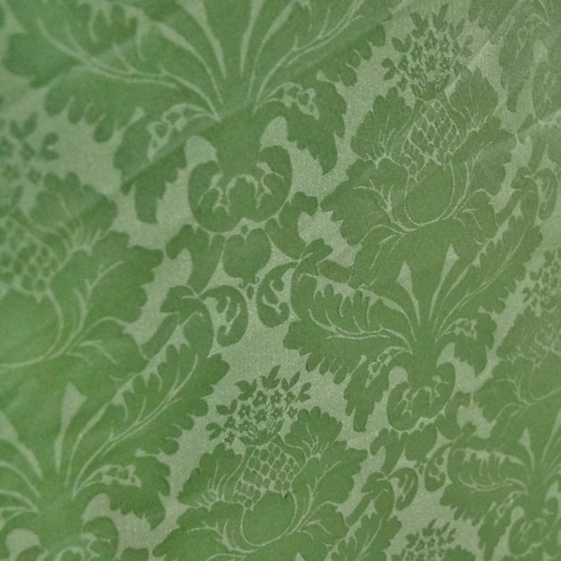 Damask Poly Wholesale Fabric in Sage 1152