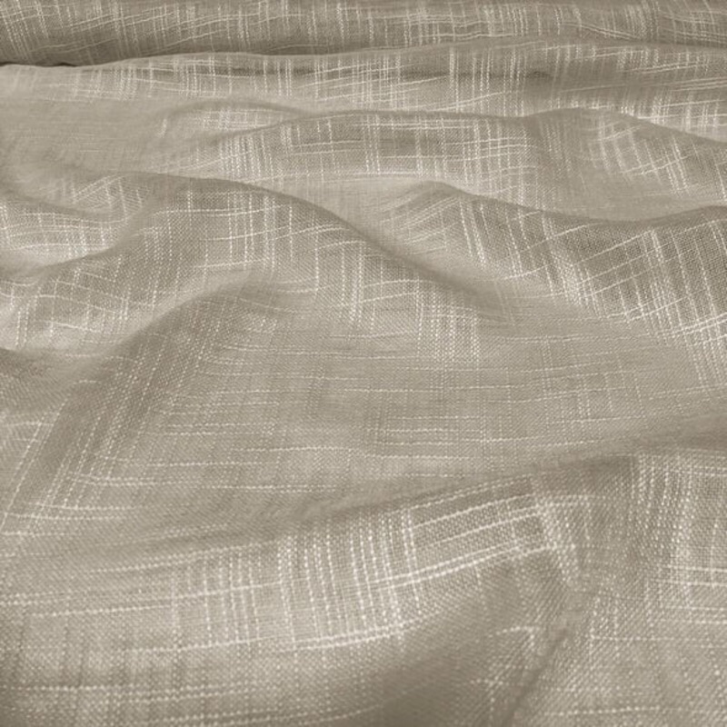 Poly Slub Linen Wholesale Fabric in Beige