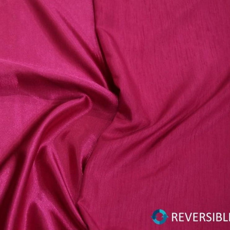 Shantung Satin (Reversible) Wholesale Fabric in Fuchsia