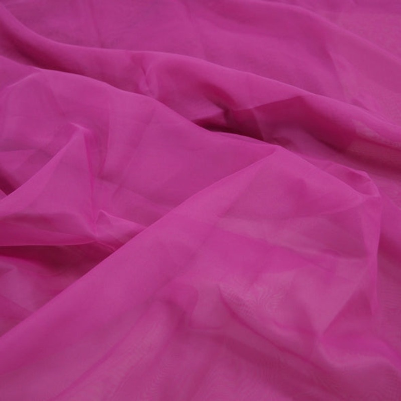 Voile Wholesale Fabric in Fuchsia 1229
