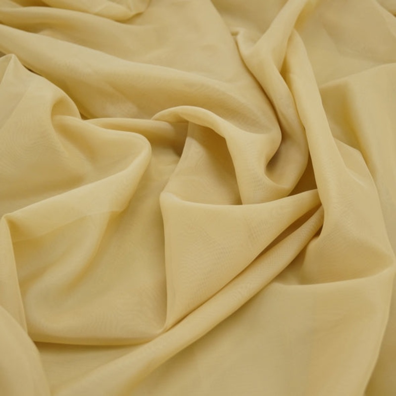 Voile Wholesale Fabric in Lt Gold 1890