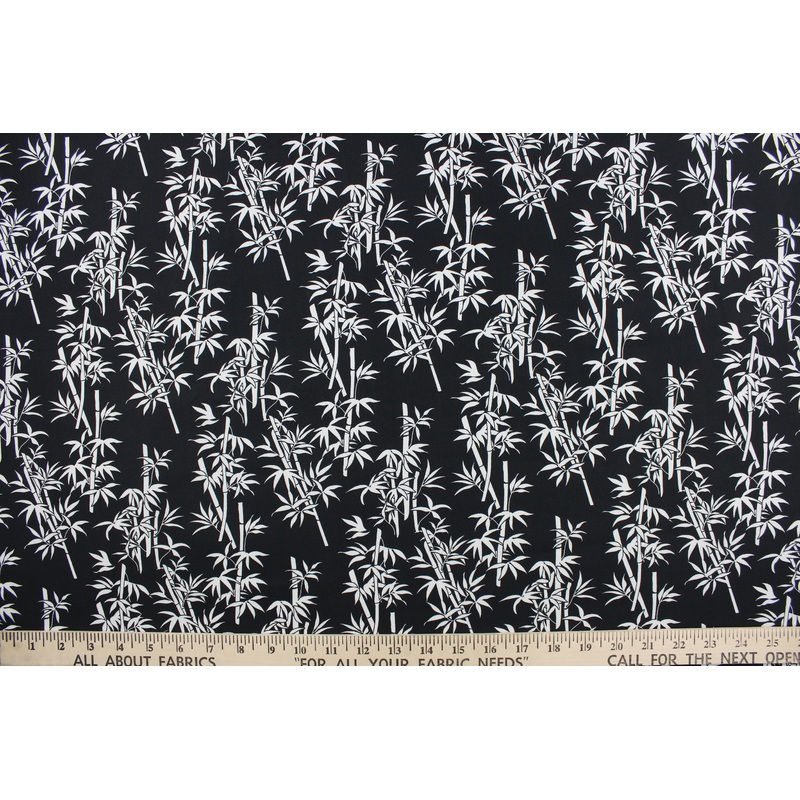 Benartex Bamboo in White/Black