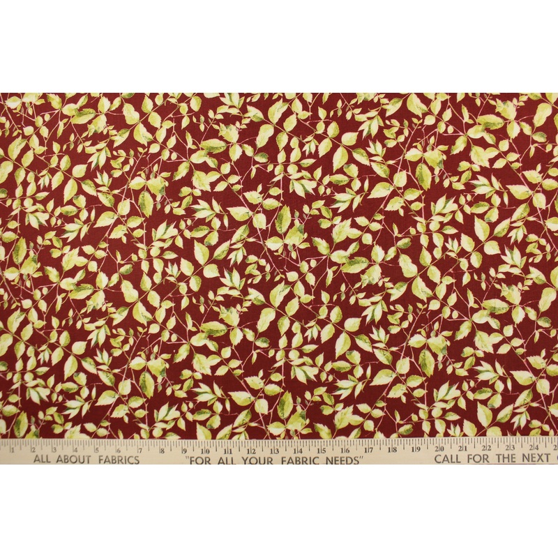 Benartex Monotones in Maroon