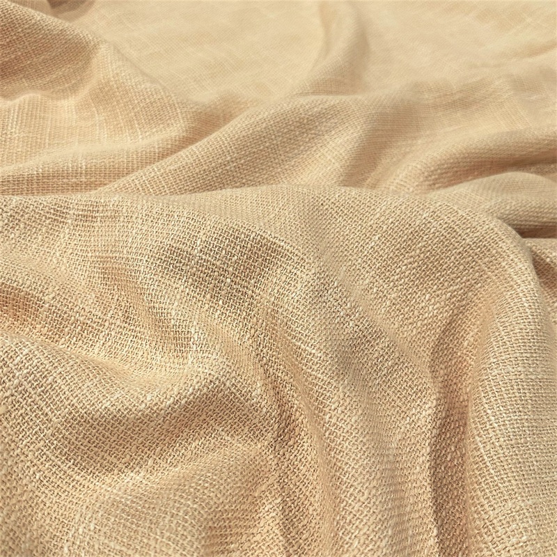 Capri Slub Linen Wholesale Fabric in Champagne