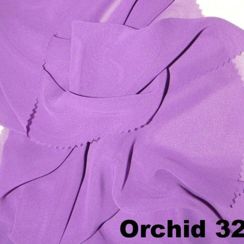Chiffon Wholesale Fabric in Orchid 3228