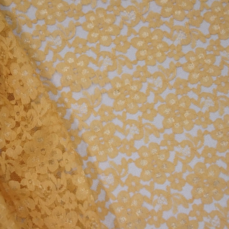 Classic Lace Wholesale Fabric in Gold 1700