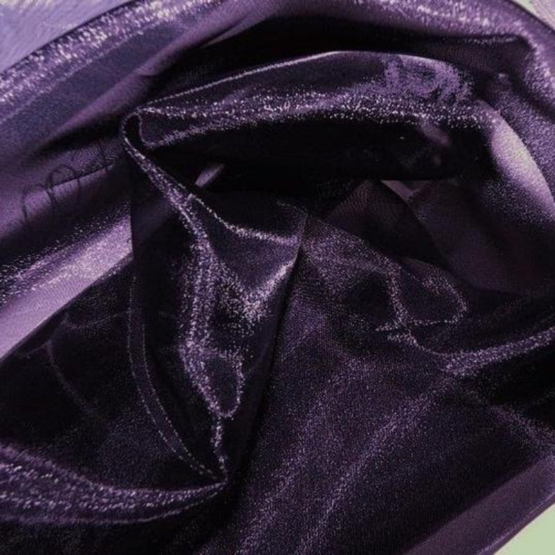 Crystal Organza Wholesale Fabric in Eggplant 387