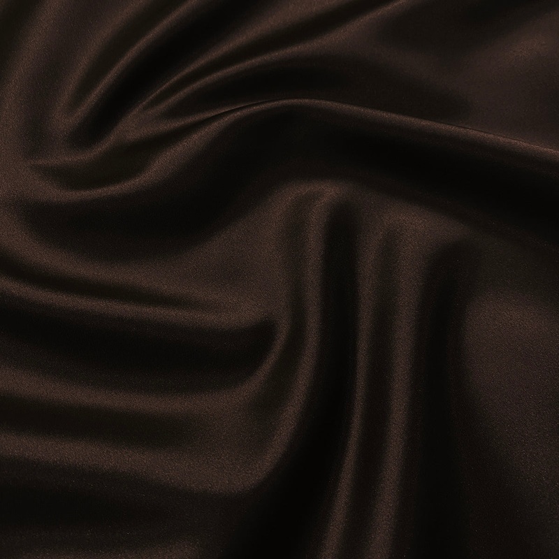 Lamour (Dull) Satin Wholesale Fabric in Brown 1266