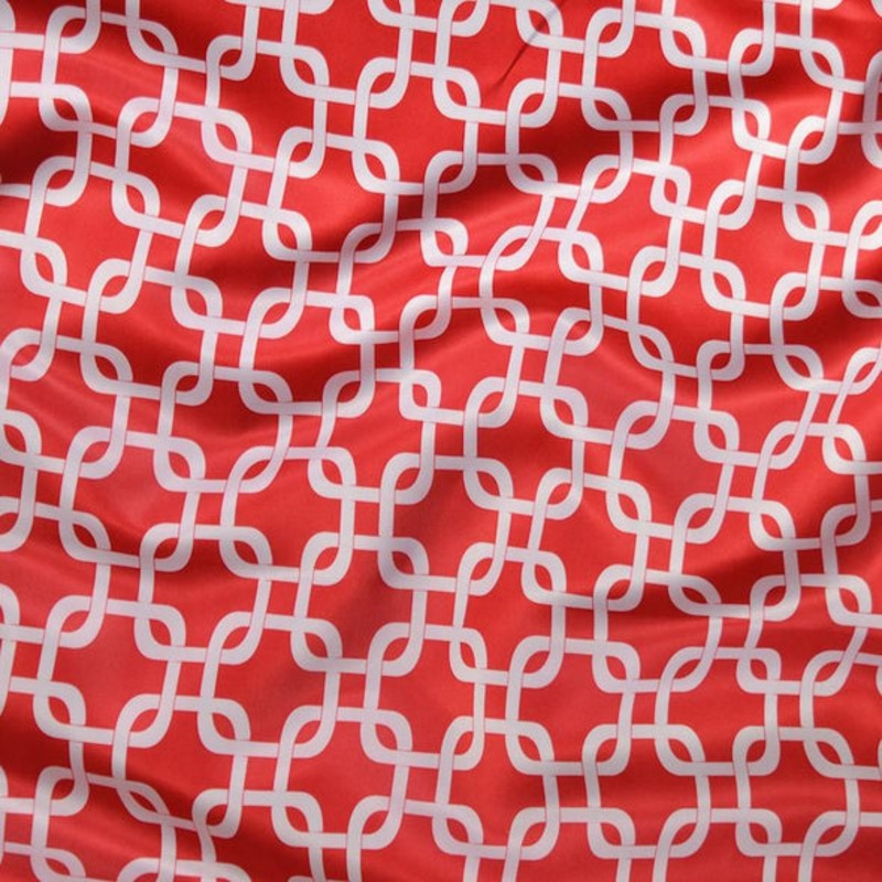 Lynx Print (Lamour) Wholesale Fabric in Red
