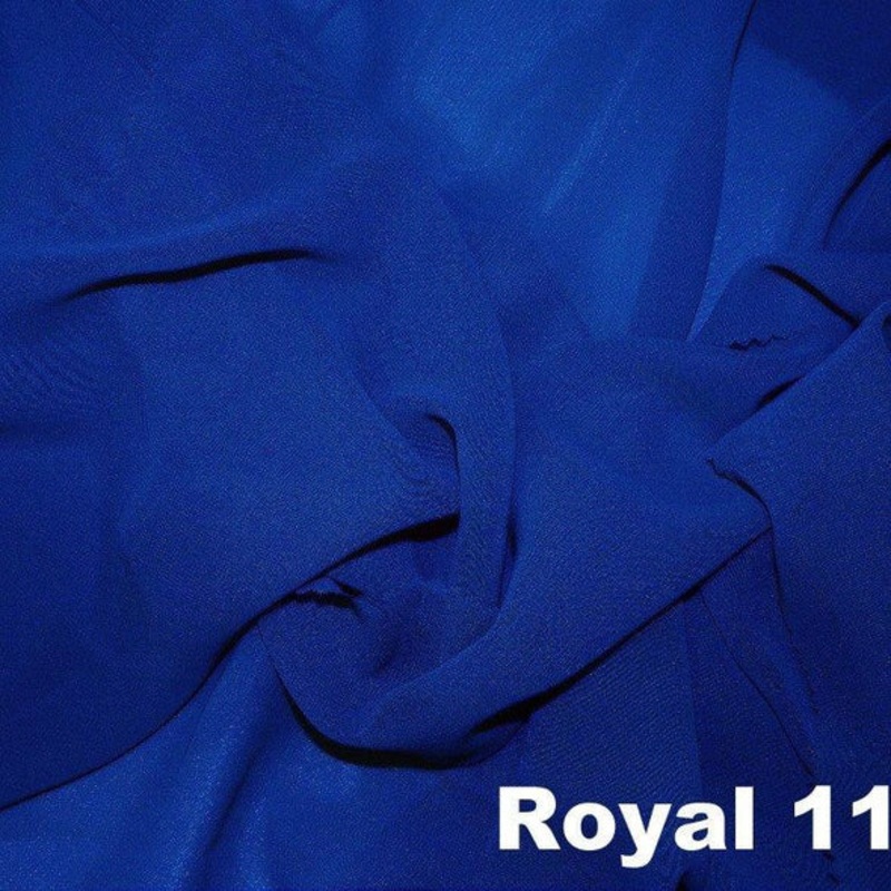 Chiffon Wholesale Fabric in Royal 1148