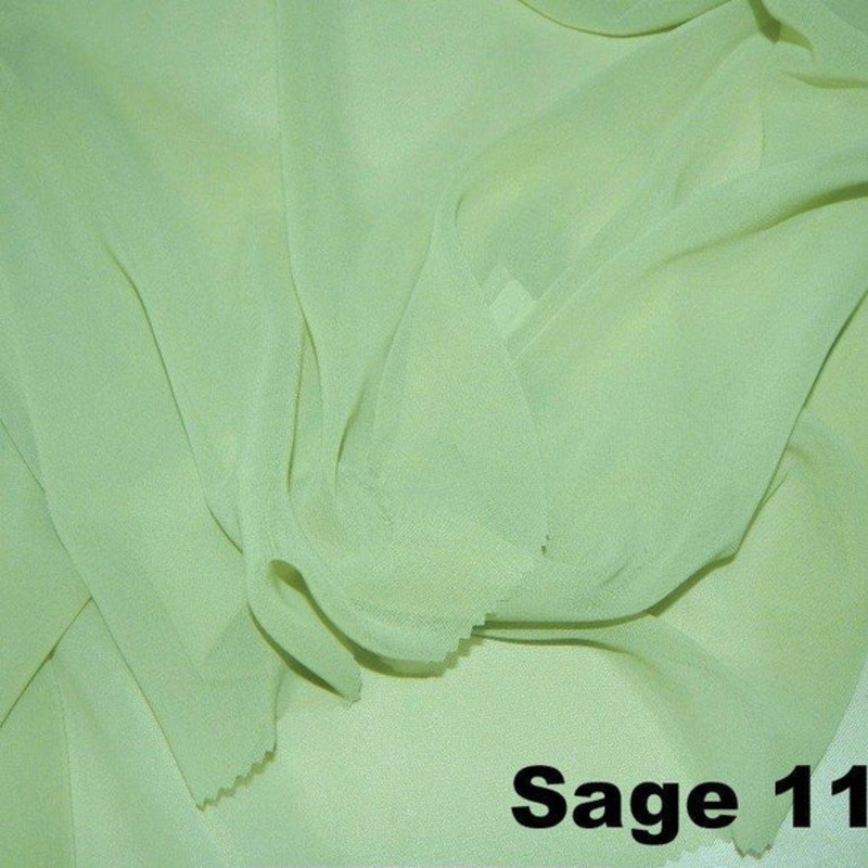 Chiffon Wholesale Fabric in Sage 1152
