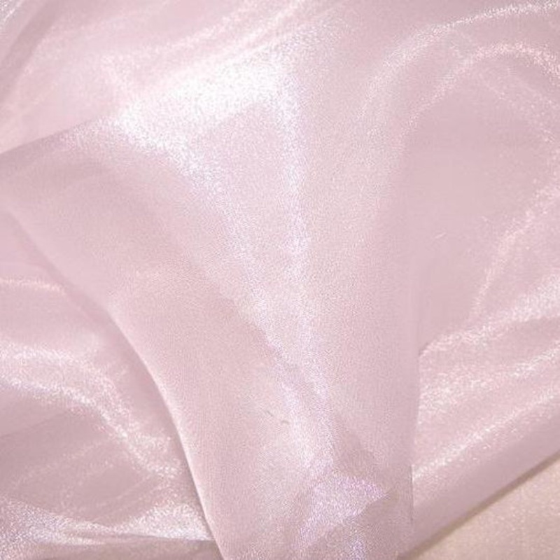 Crystal Organza Wholesale Fabric in Pink 509