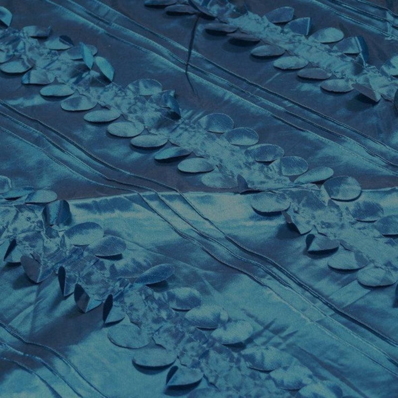 Diagonal Taffeta Wholesale Fabric in Teal