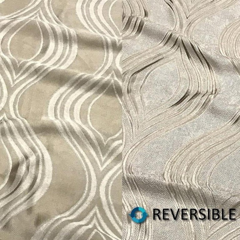 Eclipse Jacquard (Reversible) Wholesale Fabric in Taupe