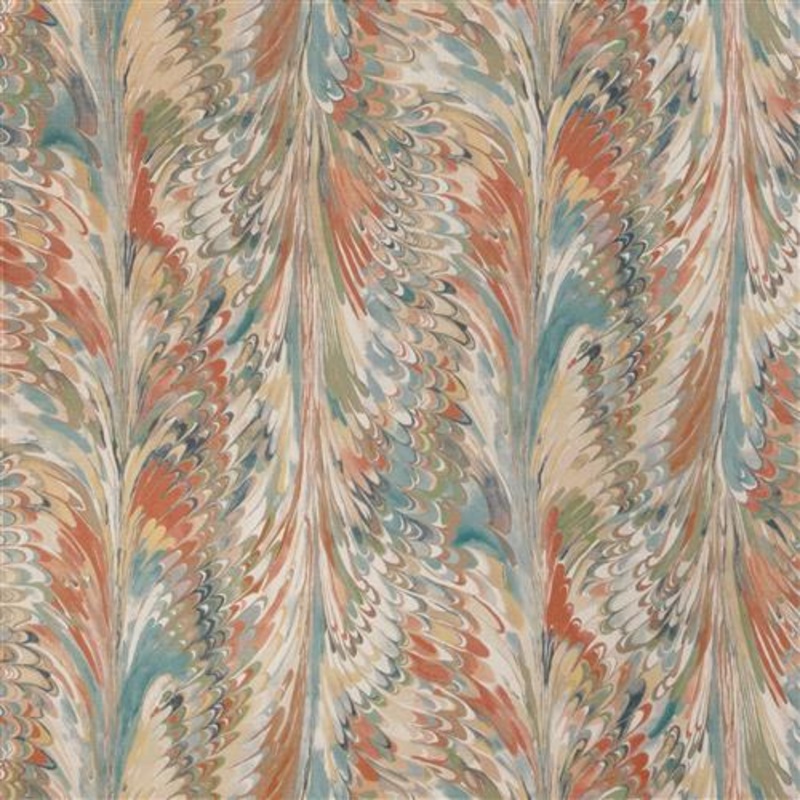 Florentine Paper (Kc) - Luxe Collection - Clay/Blue