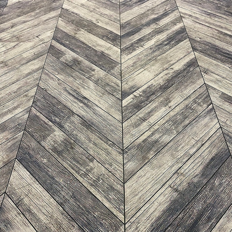 Herringbone (Poly Print) Wholesale Fabric in Grey