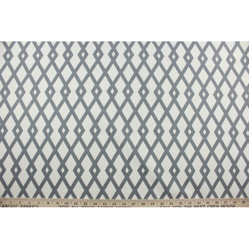 Robert Allen Graphic Fret in Greystone