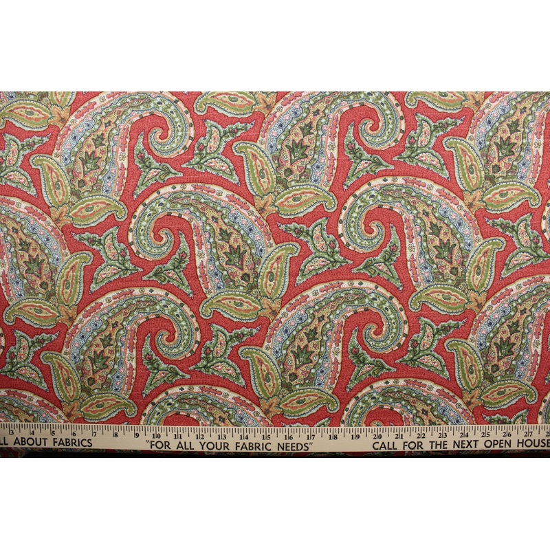 Robert Allen New Paisley in Coral