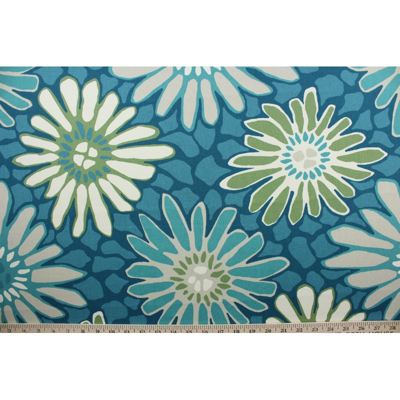 Robert Allen Tactile Bloom in Turquoise