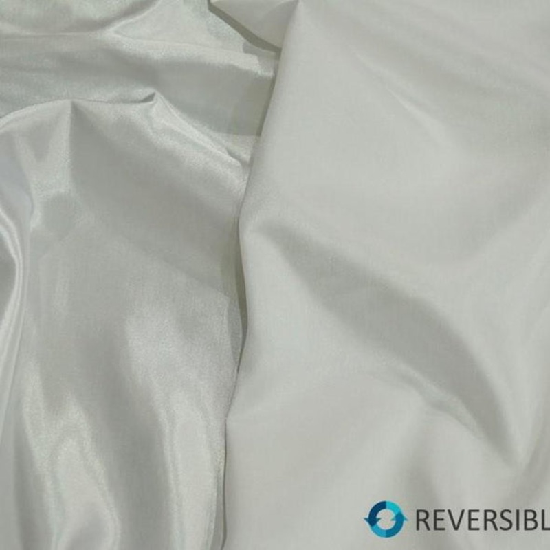 Shantung Satin (Reversible) Wholesale Fabric in White
