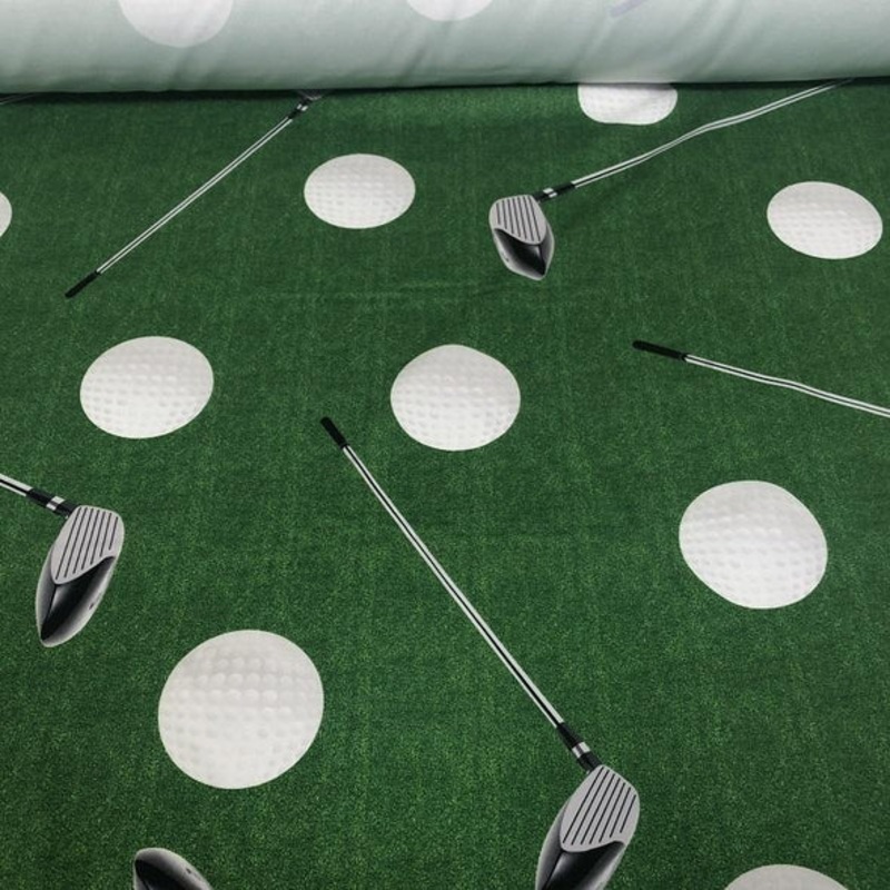Sports (Poly Print) Wholesale Fabric in Golf
