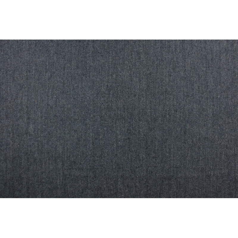 Wool Herringbone Fabric in Lividus