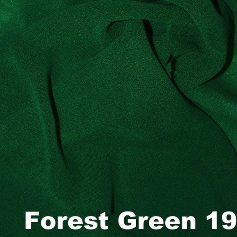 Chiffon Wholesale Fabric in Forest Green 1904