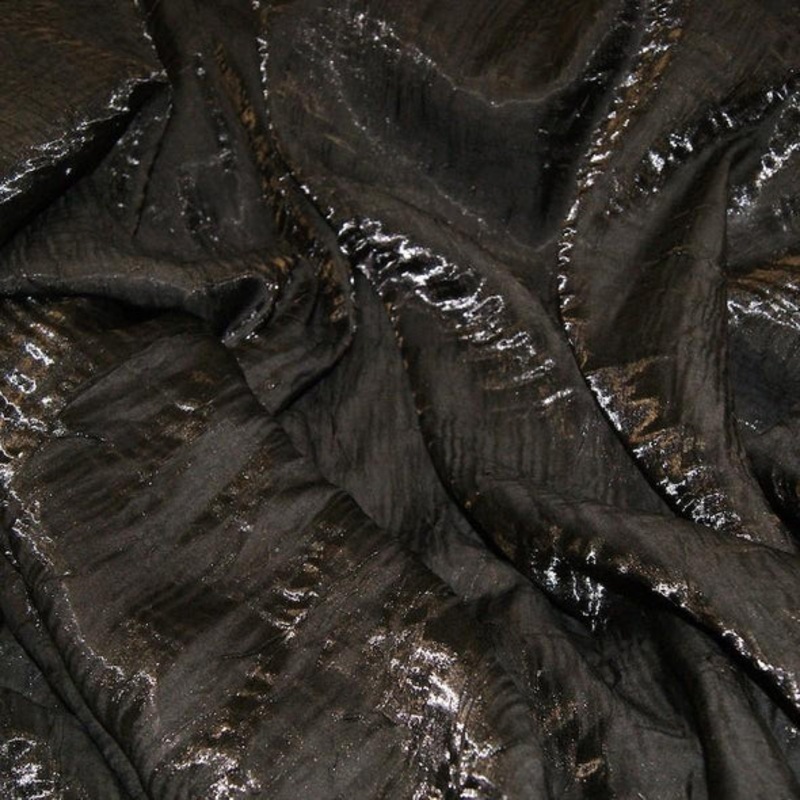 Crush Shimmer (Galaxy) Wholesale Fabric in Black