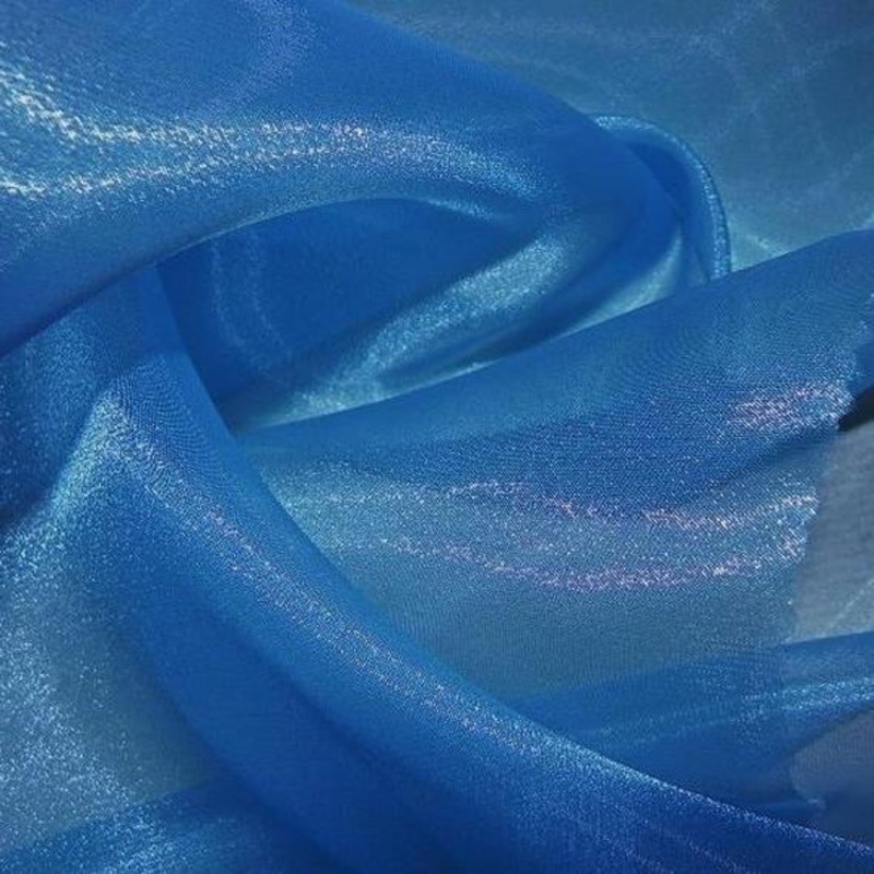 Crystal Organza Wholesale Fabric in Ocean Blue 927