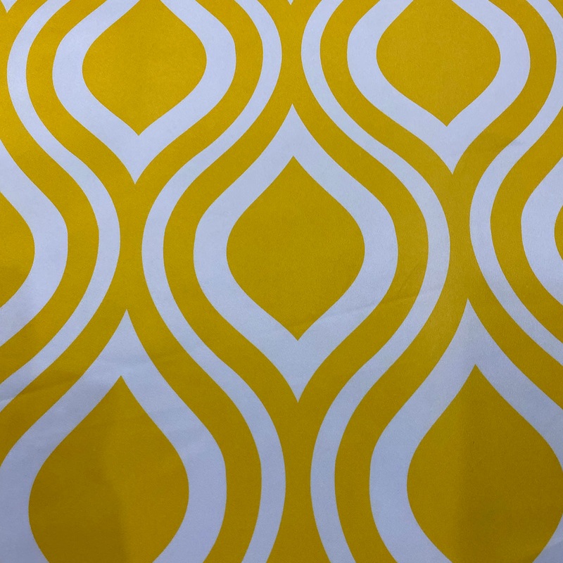 Groovy Print (Lamour) Wholesale Fabric in Yellow