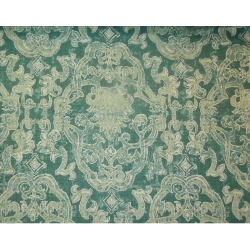 Lacefield Contessa  Damask Fabric in Olive