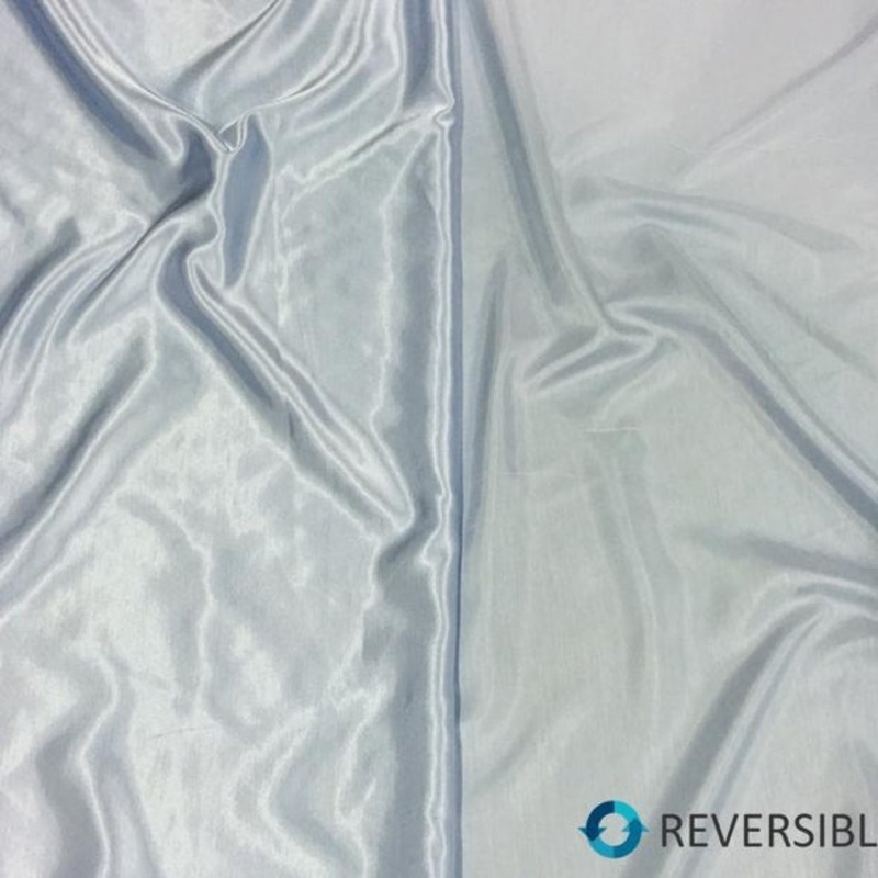 Shantung Satin (Reversible) Wholesale Fabric in Baby Blue