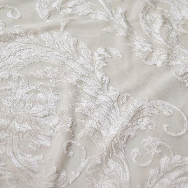 Victorian Jacquard Sheer Wholesale Fabric in Ivory