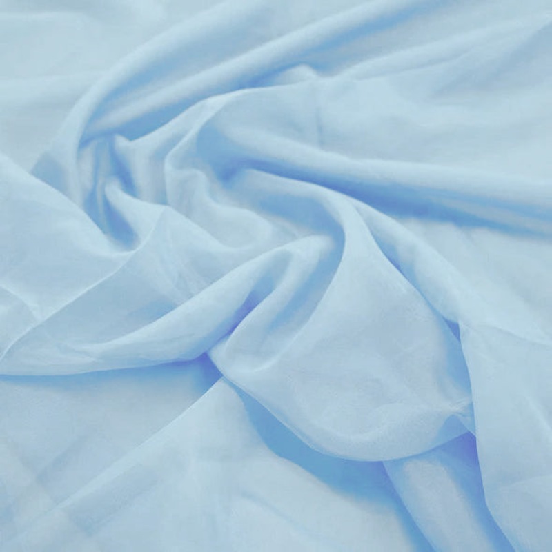 Voile Wholesale Fabric in Blue 1120