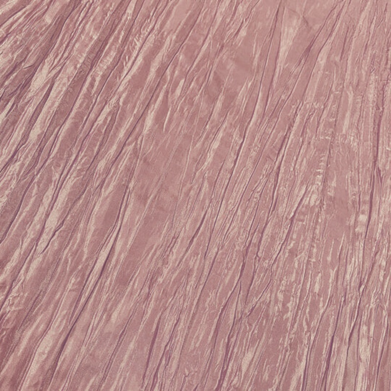 Accordion Taffeta Drapery Panel in Dusty Rose 085